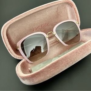 Miu Miu Sunglasses with Pink Case